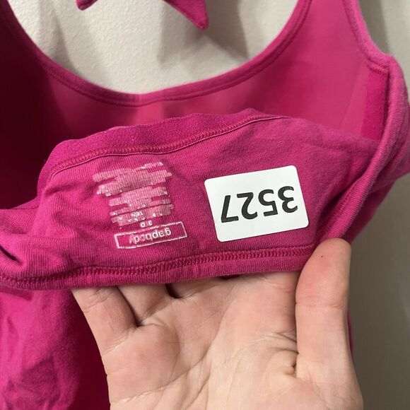 Vtg Y2K Gap Body Tank Top Womens Pink Bra Camisole 34D Pullover Undershirt - Picture 5 of 5